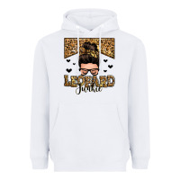 White leopard junkie messy bun Heavyweight Hoodie - Zillion Design Studio