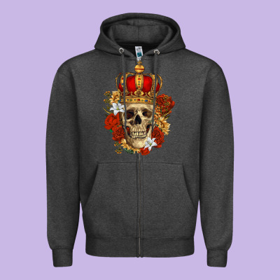 Zipper Hoodie Skull King