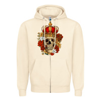Sandshell Skull King Zipper Hoodie - RanaPortraitStore