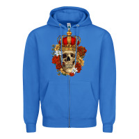 True Royal Skull King Zipper Hoodie - RanaPortraitStore