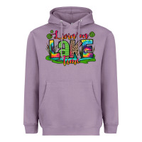 Lavender living on lake time Heavyweight Hoodie - Zillion Design Studio