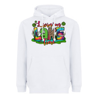 White living on lake time Heavyweight Hoodie - Zillion Design Studio