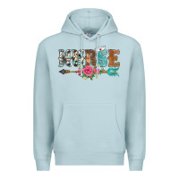 Blue Mist western nurse arrow floral Premium Hoodie - BarkalooDesign