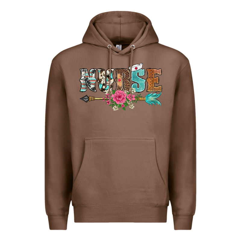 Western Nurse Arrow Floral Premium Hoodie by BarkalooDesign | Teevron