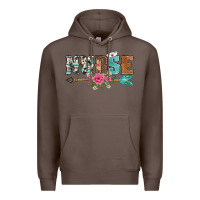 Coffee western nurse arrow floral Premium Hoodie - BarkalooDesign