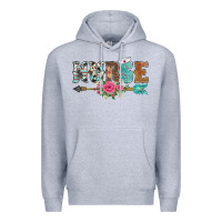 Heather Grey western nurse arrow floral Premium Hoodie - BarkalooDesign