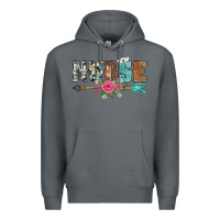 Rock western nurse arrow floral Premium Hoodie - BarkalooDesign