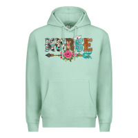 Seafoam western nurse arrow floral Premium Hoodie - BarkalooDesign
