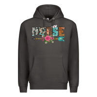 Smoke western nurse arrow floral Premium Hoodie - BarkalooDesign