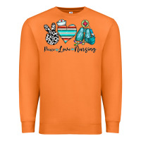 Carrot peace love nursing Premium Sweatshirt - CowhideDigitalArt