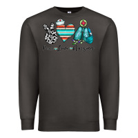 Smoke peace love nursing Premium Sweatshirt - CowhideDigitalArt