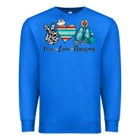 True Royal peace love nursing Premium Sweatshirt - CowhideDigitalArt