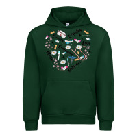 Forest Green nurse Urban Hoodie - MaliasSmallBusiness