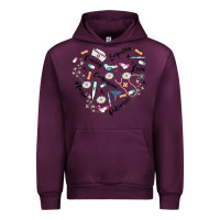 Mauve Wine nurse Urban Hoodie - MaliasSmallBusiness