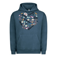 Pigment Midnight Navy nurse Urban Hoodie - MaliasSmallBusiness