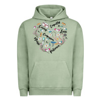 Pigment Oil Green nurse Urban Hoodie - MaliasSmallBusiness