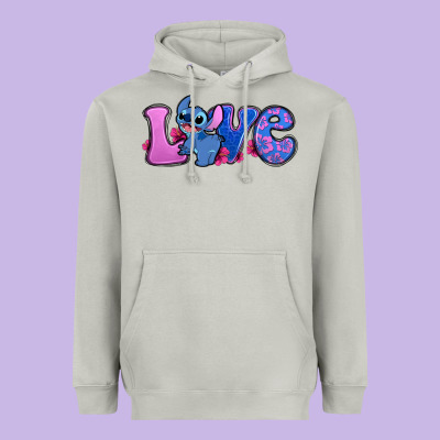 Love Stitch Heavyweight Hoodie Designed By Zillion Design Studio