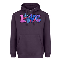 Plum love stitch Heavyweight Hoodie - Zillion Design Studio