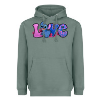 Sage love stitch Heavyweight Hoodie - Zillion Design Studio