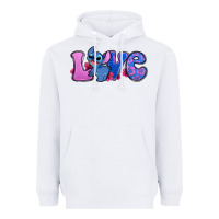 White love stitch Heavyweight Hoodie - Zillion Design Studio
