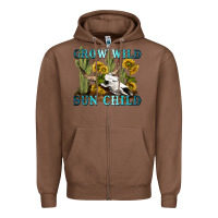 Chestnut grow wild sun child tbw Zipper Hoodie - texasbilliewilder