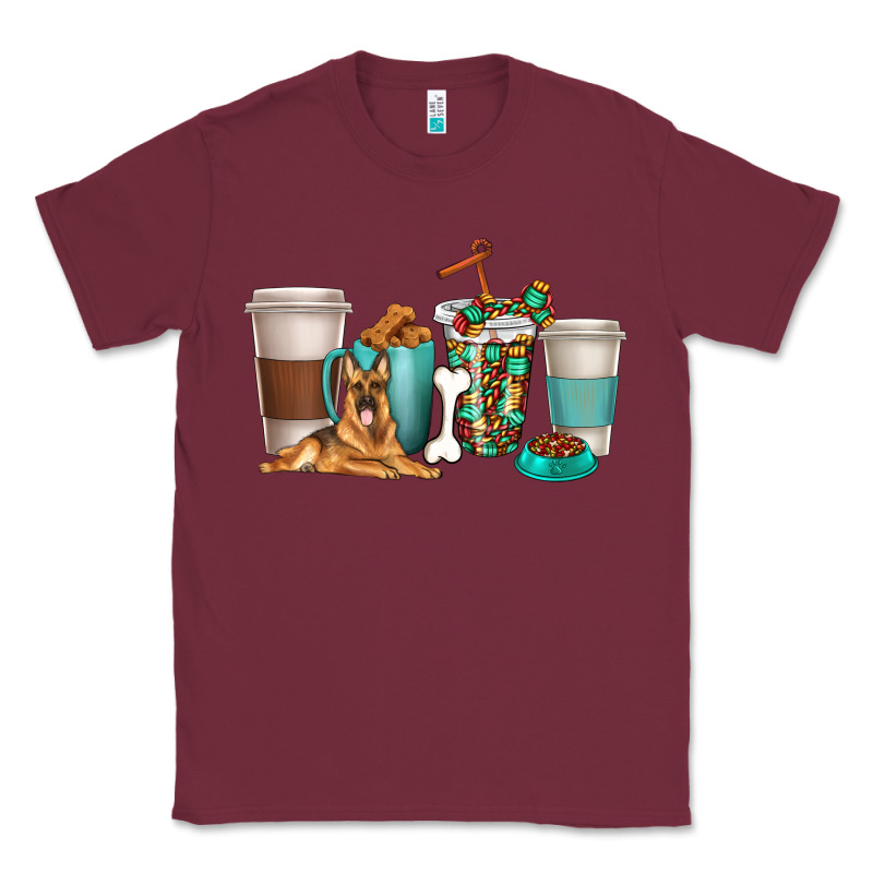 German Shepherd Dog Coffee Cups Classic Tee by texasbilliewilder | Teevron