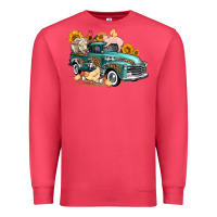 Cardinal western farm truck coop animals farm animals Premium Sweatshirt - FaDigitalArtStudio
