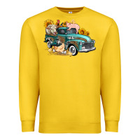 Lemon western farm truck coop animals farm animals Premium Sweatshirt - FaDigitalArtStudio