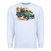 White western farm truck coop animals farm animals Premium Sweatshirt - FaDigitalArtStudio