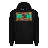 Black western rodeo horse leopard aztek sunflower license plate template Premium Hoodie - BarkalooDesign