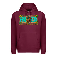 Burgundy western rodeo horse leopard aztek sunflower license plate template Premium Hoodie - BarkalooDesign