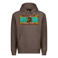 Coffee western rodeo horse leopard aztek sunflower license plate template Premium Hoodie - BarkalooDesign