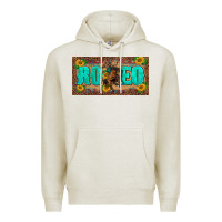 Oatmeal Heather western rodeo horse leopard aztek sunflower license plate template Premium Hoodie - BarkalooDesign