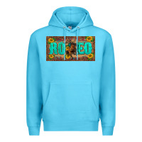 Ocean Blue western rodeo horse leopard aztek sunflower license plate template Premium Hoodie - BarkalooDesign