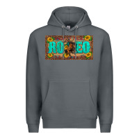 Rock western rodeo horse leopard aztek sunflower license plate template Premium Hoodie - BarkalooDesign