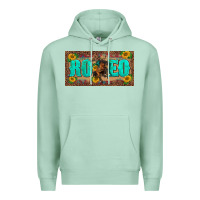 Seafoam western rodeo horse leopard aztek sunflower license plate template Premium Hoodie - BarkalooDesign