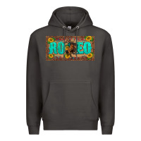 Smoke western rodeo horse leopard aztek sunflower license plate template Premium Hoodie - BarkalooDesign