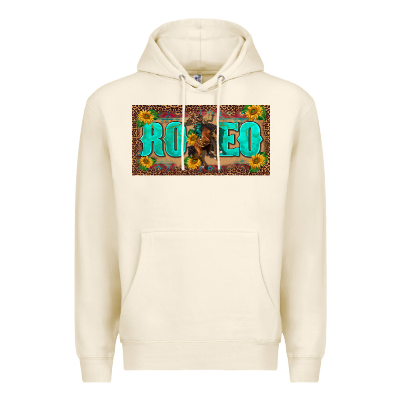 Western Rodeo Horse Leopard Aztek Sunflower License Plate Template Premium Hoodie by BarkalooDesign | Teevron