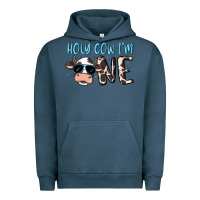 Pigment Midnight Navy holy cow i'm one Urban Hoodie - MaliasSmallBusiness
