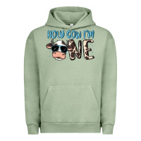 Pigment Oil Green holy cow i'm one Urban Hoodie - MaliasSmallBusiness