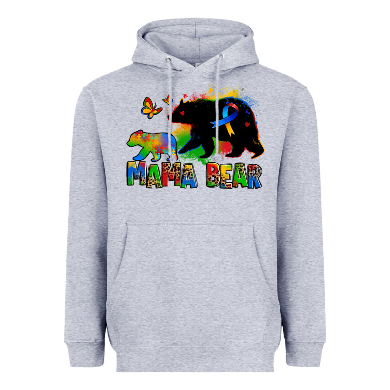 Mama Bear Autism Heavyweight Hoodie by Zillion Design Studio | Teevron