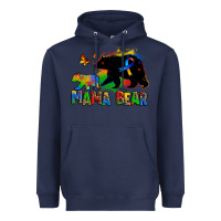 Navy mama bear autism Heavyweight Hoodie - Zillion Design Studio