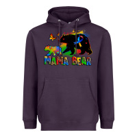 Plum mama bear autism Heavyweight Hoodie - Zillion Design Studio