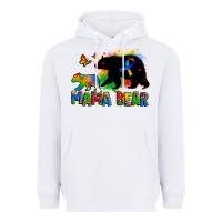 White mama bear autism Heavyweight Hoodie - Zillion Design Studio