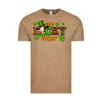 St Patricks One Lucky Heifer Baby Cow Vintage Tee | Teevron