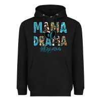 Black mama of drama boy mom Heavyweight Hoodie - Zillion Design Studio