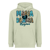 Matcha mama of drama boy mom Heavyweight Hoodie - Zillion Design Studio