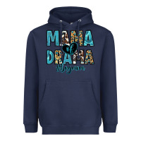 Navy mama of drama boy mom Heavyweight Hoodie - Zillion Design Studio