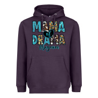 Plum mama of drama boy mom Heavyweight Hoodie - Zillion Design Studio