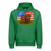 Emerald American cows Urban Hoodie - MaliasSmallBusiness